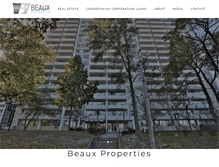 Tablet Screenshot of beauxproperties.com